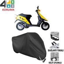 Autoes Aprilia Amico Siyah Kilit Uyumlu Motosiklet Brandası