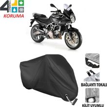 Autoes Aprilia Mana 850 Siyah Kilit Uyumlu Motosiklet Brandası