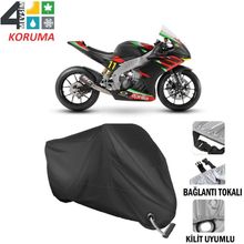Autoes Aprilia RS 250 Siyah Kilit Uyumlu Motosiklet Brandası