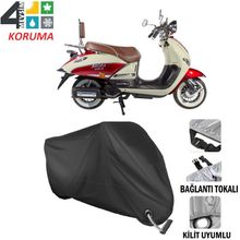 Autoes Arora AR 150T Siyah Kilit Uyumlu Motosiklet Brandası