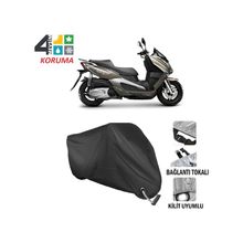 Autoes Autoes Aeon Elite 250 Siyah Kilit Uyumlu Motosiklet Brandası