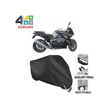 Autoes Bmw K1300 R Siyah Kilit Uyumlu Motosiklet Brandası