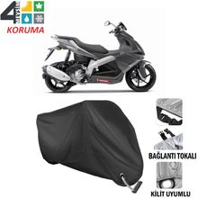 Autoes Derbi GP1 250 Siyah Kilit Uyumlu Motosiklet Brandası