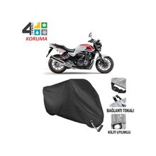Autoes Honda CB 1300 Siyah Kilit Uyumlu Motosiklet Brandası
