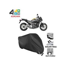 Autoes Honda NC 700S Siyah Kilit Uyumlu Motosiklet Brandası