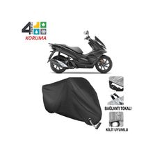 Autoes Honda PCX Siyah Kilit Uyumlu Motosiklet Brandası