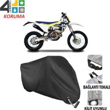 Autoes Husqvarna FE 350 Siyah Kilit Uyumlu Motosiklet Brandası