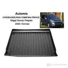 Automix Citroen Berlingo Combi Multispace Sx 2008 Sonrası Bagaj Paspası ve Bagaj Çantası