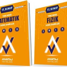 Avantaj 11. Sınıf Matematik + Fizik Soru Bankası Seti 2 Kitap 2023