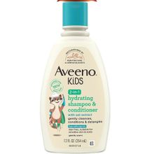 Aveeno 354 ml Kids 2'si 1 Arada Nemlendirici Şampuan ve Saç Kremi