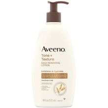Aveeno Tone+ Texture 532 ml Eksfoliye Edici ve Nemlendirici Günlük Vücut Losyonu