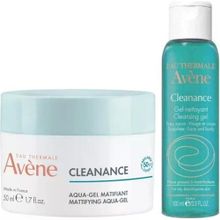 Avene Cleanance 50 ml Matlaştırıcı + Karma ve Yağlı Ciltler İçin 100 ml Temizleme Jeli