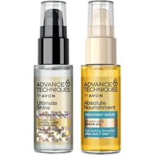 Avon 30 ml Argan Yağı İçeren Besleyici Saç Serumu+30 ml Parlaklık Veren Saç Serumu
