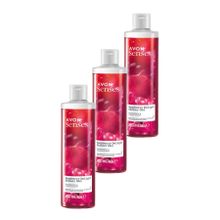 Avon 3x250 ml Raspberry Delight Frambuaz ve Frenk Üzümü Kokulu Duş Jeli