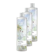 Avon 3x500 ml Senses White Lily Beyaz Zambak Kokulu Duş Jeli