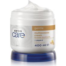 Avon 400 ml Care Gentle Multi-Biotics Vanilya İçeren E Vitaminli Kuru Ciltler İçin Çok Amaçlı Krem