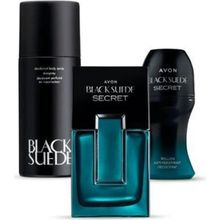 Avon Black Suede Secret EDT 75 ml Erkek Parfüm + Suede Sprey 150 ml Deodorant + Suede Secret Roll-On 50 ml Deodorant