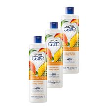 Avon Care 3x400 ml Tropical Fruits Ananas Mango ve Papaya Özlü Vücut Losyonu