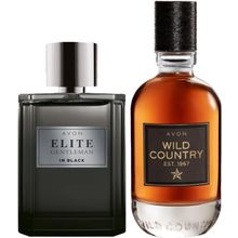 Avon Elite Gentleman in Black ve Wild Country Erkek Parfüm Seti