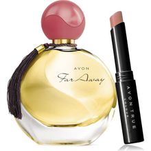 Avon Far Away Kadın Parfüm EDP 50 ml ve Ultra Beauty Ruj Stylo Cappucino Paketi