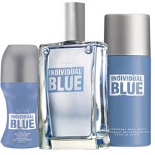 Avon Individual Blue Erkek Parfüm EDT 100 ml+ Deodorant 150 ml+ Roll On 50 ml + 100ml Musk
