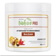 Avon Nature Pro 500 ml Ferahlatıcı At Kestanesi ve Kırmızı Biberli Balsam