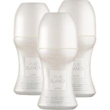 Avon Pur Blanca Antiperspirant 3x50 ml Roll-On Deodorant