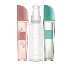 Avon Pur Blanca Essence EDT 50 ml Kadın Parfüm + Pur Blanca Harmony EDT 50 ml Kadın Parfüm + Pur Blanca 100 ml Kadın Vücut Spreyi Set