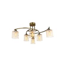 Avonni AV-1373-6E E14 Metal Cam 60 cm Eskitme Kaplama Modern Avize