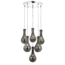 Avonni AV-60092-6KT Krom Kaplama Modern Avize, E14, Metal, Cam, 50CM