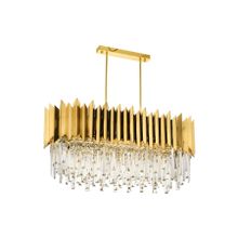 Avonni AV-60101-S85X40 Sarı Kaplama Modern E27 Metal Cam Kristal 85x40 cm Avize