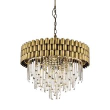 Avonni AV-60122-E60 Eskitme Kaplama Metal Kristal Cam cm Avize