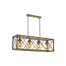 Avonni AV-60127-4EY Eskitme Kaplama Modern E27 Metal Cam 80x22cm Avize