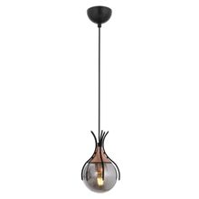 Avonni AV-60161-1BSY Siyah Boyalı Modern E27 Metal Cam 13cm Avize