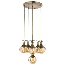 Avonni AV-60161-6ET Eskitme Kaplama Modern E27 Metal Cam 50cm Avize