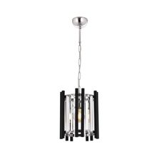 Avonni AV-60186-1K Krom/Siyah Kaplama Modern E27 Metal Cam 25cm Avize