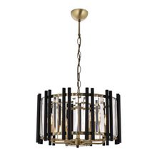 Avonni AV-60186-6E Eskitme/Siyah Kaplama Modern E14 Metal Cam 45cm Avize