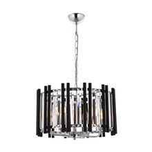 Avonni AV-60186-6K Krom/Siyah Kaplama Modern E14 Metal Cam 45cm Avize
