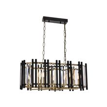 Avonni AV-60186-8EY Eskitme/Siyah Kaplama Modern E14 Metal Cam 80x35cm Avize