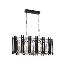 Avonni AV-60186-8KY Krom/Siyah Kaplama Modern E14 Metal Cam 80x35cm Avize