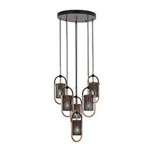 Avonni AV-60352-6T-BSY Siyah Boyalı Modern Avize
