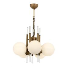 Avonni AV-60385-5E Eskitme Kaplama E27 Metal Cam Kristal 50 cm Siyah Modern Avize