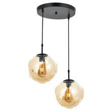 Avonni AV-65191-2HT Siyah Boyalı Modern E27 Metal Cam 50cm Avize