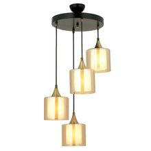 Avonni AV-65233-4T-BSY-B Siyah Boyalı 40 cm Modern Avize