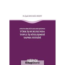 Avrupa Birliği İlkeleri Işığında Türk İş Hukukunda Toplu İş Sözleşmesi Yapma Yetkisi - İpek Kocagil Ersoy