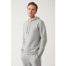 Avva A32Y1240 Gri Erkek Kapüşonlu Sweatshirt