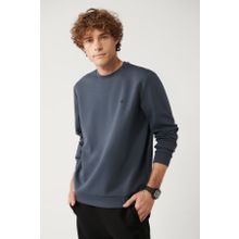 Avva B001100 Antrasit Kumaş Özellikli Erkek Sweatshirt
