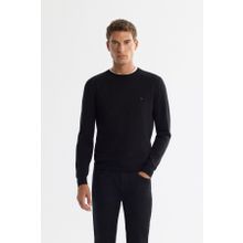 Avva B005132 Siyah Regular Fit Viskon Bisiklet Yaka Erkek Triko Kazak