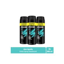 Axe 3x150 ml Apollo 48 Saat Etkileyici Erkek Sprey Deodorant