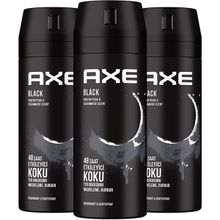 Axe Black 150 ML 3'lü Erkek Deodorant
